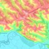Carte topographique Piquecos, altitude, relief