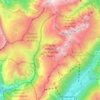 Carte topographique Réserve naturelle des Aiguilles rouges, altitude, relief