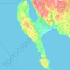 Carte topographique Rhins of Galloway, altitude, relief