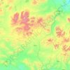 Carte topographique 岗尼乡, altitude, relief