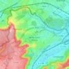 Carte topographique Mont-Saint-Martin, altitude, relief