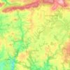 Carte topographique Langonnet, altitude, relief