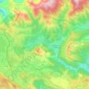 Carte topographique Merindad de Valdeporres, altitude, relief