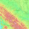 Carte topographique Ивано-Франковская область, altitude, relief