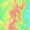Carte topographique Beaujolais, altitude, relief