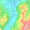 Carte topographique Bas-Intyamon, altitude, relief