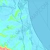Carte topographique Simpsons Creek, altitude, relief