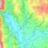 Carte topographique Vallières-sur-Fier, altitude, relief