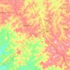 Carte topographique Lageado de Araçaíba, altitude, relief