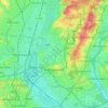Carte topographique London Borough of Waltham Forest, altitude, relief