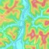 Carte topographique West Hamlin, altitude, relief