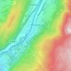 Carte topographique Martignat, altitude, relief