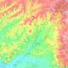 Carte topographique Communauté de communes du Quercy Caussadais, altitude, relief