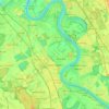 Carte topographique Dormagen, altitude, relief