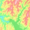 Carte topographique Buritama, altitude, relief
