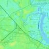 Carte topographique Islington, altitude, relief