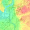 Carte topographique Midewin National Tallgrass Prairie, altitude, relief