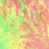 Carte topographique Idaho Panhandle National Forests, altitude, relief