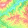 Carte topographique Mihoub, altitude, relief