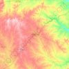 Carte topographique Erath County, altitude, relief