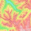 Carte topographique Gaschurn, altitude, relief