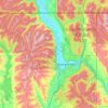 Carte topographique Boundary County, altitude, relief