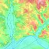 Carte topographique Fumel, altitude, relief