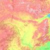 Carte topographique Амурская область, altitude, relief