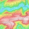 Carte topographique Burnevillers, altitude, relief