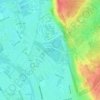 Carte topographique Ham Common, altitude, relief