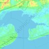 Carte topographique Bay of Saint Louis, altitude, relief