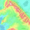 Carte topographique Yalvaç, altitude, relief