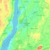 Carte topographique Town of Wappinger, altitude, relief