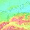 Carte topographique Rosedale, altitude, relief