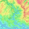 Carte topographique Lane Cove River, altitude, relief
