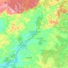 Carte topographique São Lourenço da Serra, altitude, relief