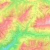 Carte topographique Ormont-Dessous, altitude, relief