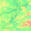Carte topographique Lake Eufaula, altitude, relief