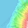 Carte topographique Napili-Honokowai, altitude, relief