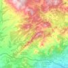 Carte topographique el Montmell, altitude, relief