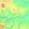 Carte topographique Klickitat County, altitude, relief