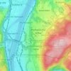 Carte topographique Horchheimer Höhe, altitude, relief