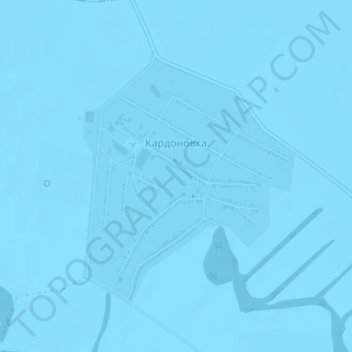 Carte topographique Кардоновка, altitude, relief