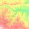 Carte topographique Mellette County, altitude, relief