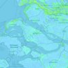 Carte topographique Goeree-Overflakkee, altitude, relief