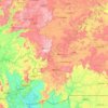 Carte topographique Région de Mamou, altitude, relief