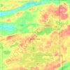 Carte topographique Eagles Nest Township, altitude, relief