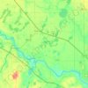 Carte topographique Clear Lake Township, altitude, relief