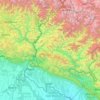Carte topographique Région de développement Extrême-Ouest, altitude, relief