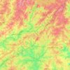 Carte topographique Chattahoochee River National Recreation Area, altitude, relief